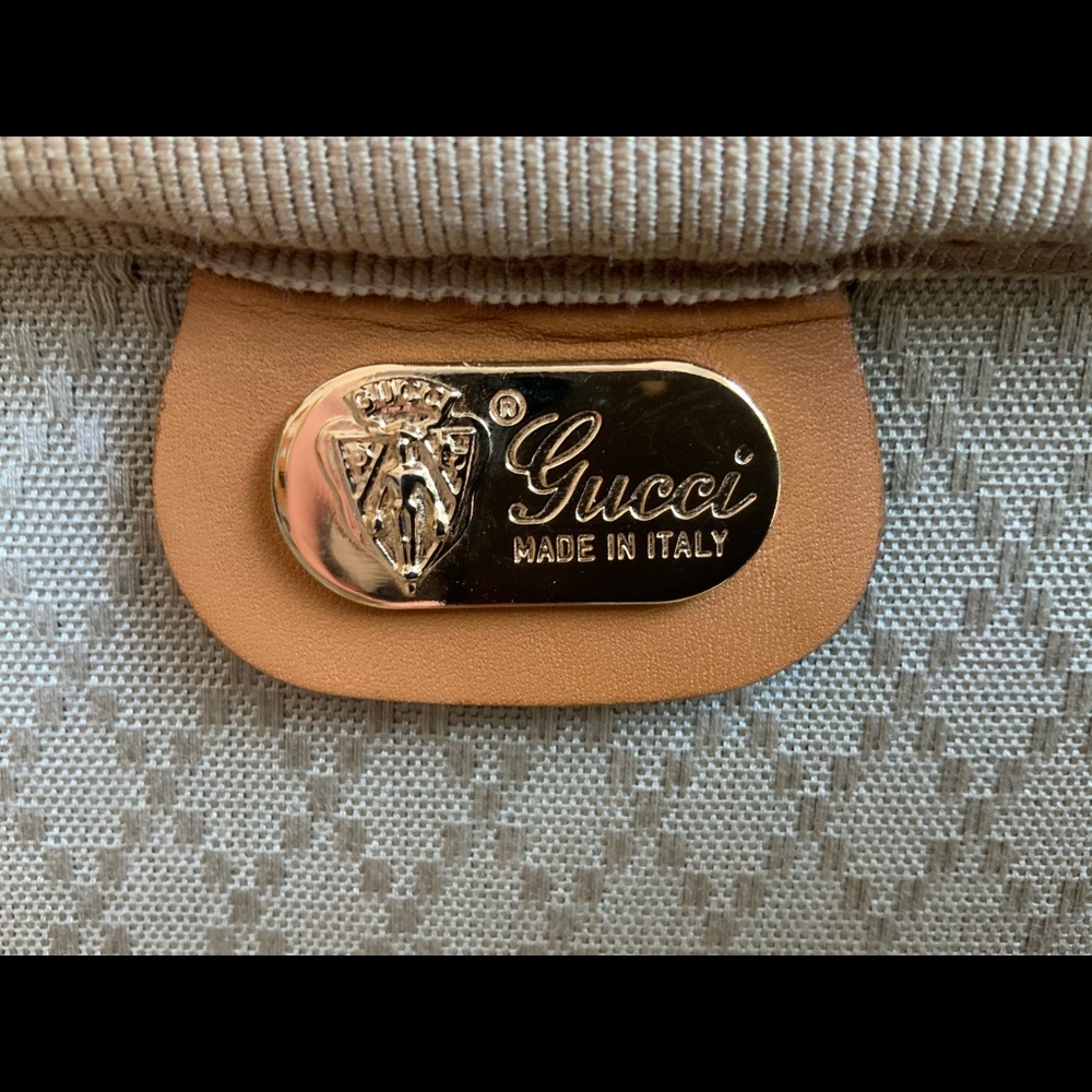 Gucci Monogram Vintage Monogram Mini G Suitcase web design ribbon red green - Picture 10 of 11